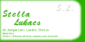 stella lukacs business card